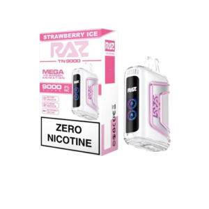 STRAWBERRY ICE – RAZ TN9000 ZERO NICOTINE